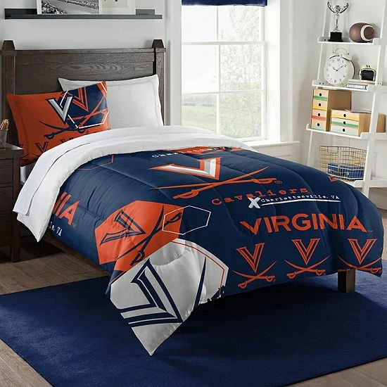 The Northwest Virginia Cavaliers Twin Comforter Set With Sham
