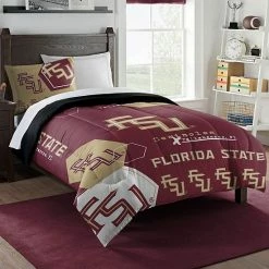 The Northwest Florida State Seminoles Twin Comforter Set With Sham