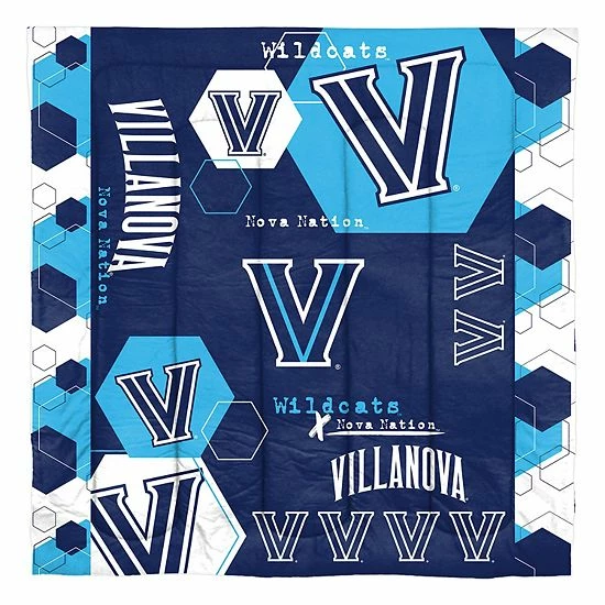 The Northwest Villanova Wildcats Full/Queen Comforter Set With Shams - Image 2