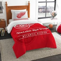 Detroit Red Wings Draft Twin Comforter Set By The Northwest