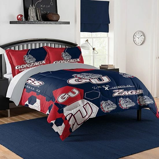 The Northwest Gonzaga Bulldogs Full/Queen Comforter Set With Shams
