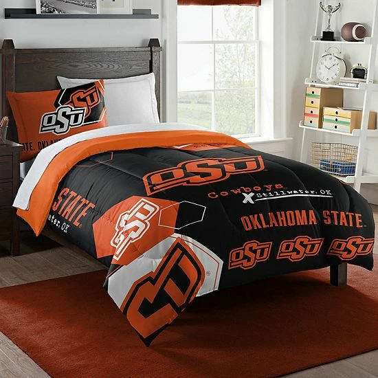 The Northwest Oklahoma State Cowboys Twin Comforter Set With Sham