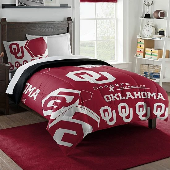 The Northwest Oklahoma Sooners Twin Comforter Set With Sham
