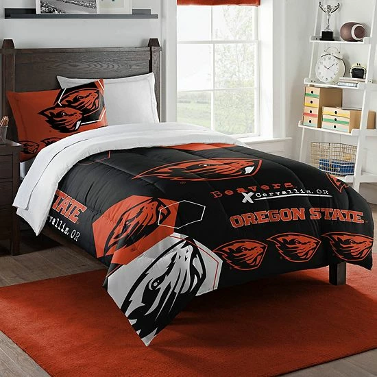 The Northwest Oregon State Beavers Twin Comforter Set With Sham