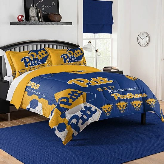 The Northwest Pitt Panthers Full/Queen Comforter Set With Shams