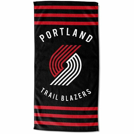 The Northwest Portland Trail Blazers 30" X 60" Striped Beach Towel