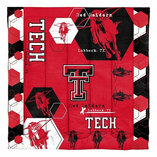 The Northwest Texas Tech Red Raiders Full/Queen Comforter With Shams - Image 2