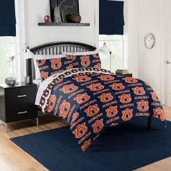 NCAA Auburn Tigers Queen Bedding Set By The Northwest