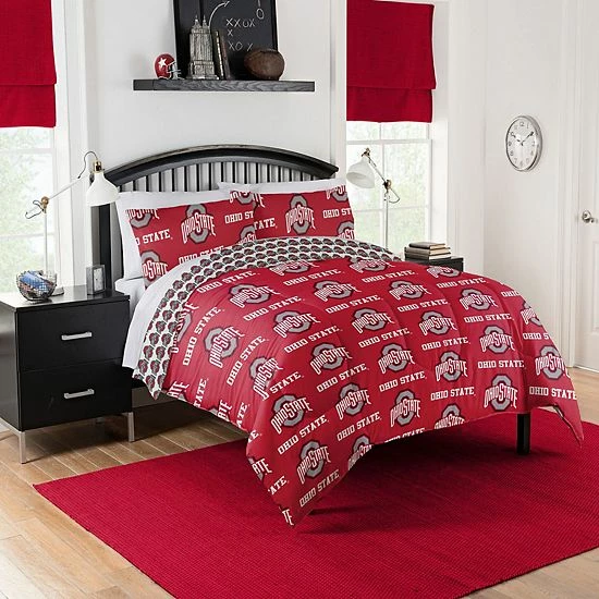 Ohio State NCAA Queen Bed Set By The Northwest