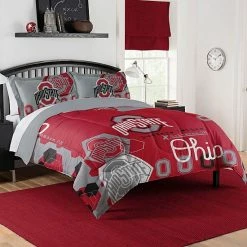 The Northwest Ohio State Buckeyes Full/Queen Comforter Set With Shams