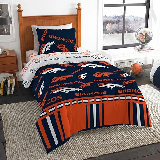 Denver Broncos NFL Twin Bedding Set By The Northwest