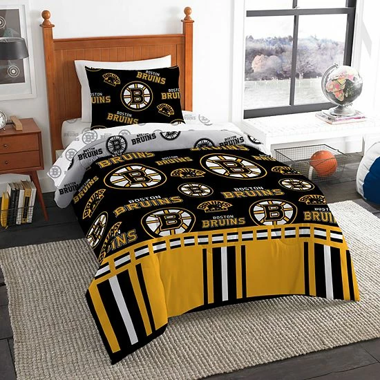 Boston Bruins NHL Twin Bedding Set By The Northwest