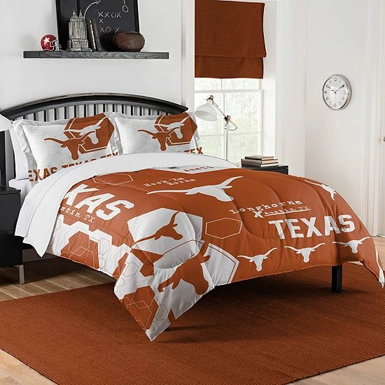 The Northwest Texas Longhorns Full/Queen Comforter Set With Shams