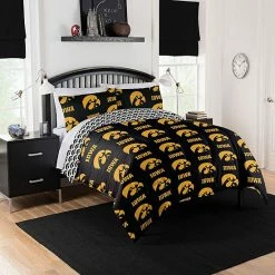 NCAA University Of Iowa Queen Bedding Set By The Northwest
