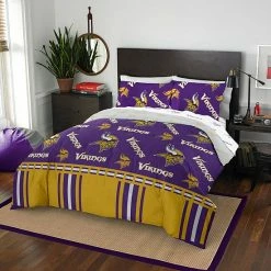 Minnesota Vikings Queen Bed Set By The Northwest