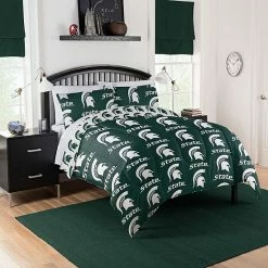 NCAA Michigan State Spartans Queen Bedding Set By The Northwest