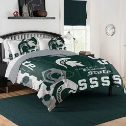 The Northwest Michigan State Spartans Full/Queen Comforter Set With Shams