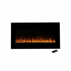 The Northwest 36" LED Fire & Ice Electric Fireplace & Remote