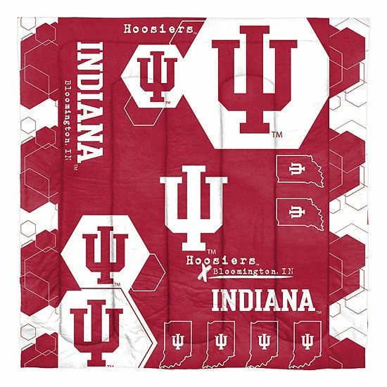 The Northwest Indiana Hoosiers Full/Queen Comforter Set With Shams - Image 2