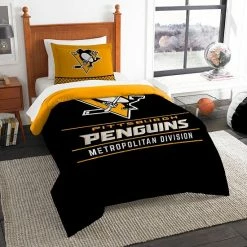 Pittsburgh Penguins Draft Twin Comforter Set By The Northwest