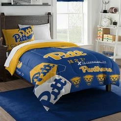 The Northwest Pitt Panthers Twin Comforter Set With Sham