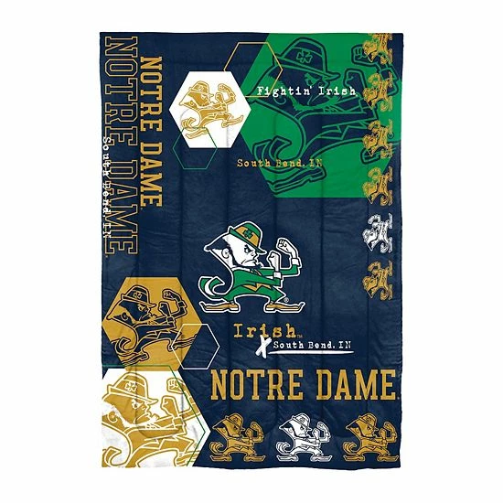 The Northwest Notre Dame Fighting Irish Twin Comforter Set With Sham - Image 2