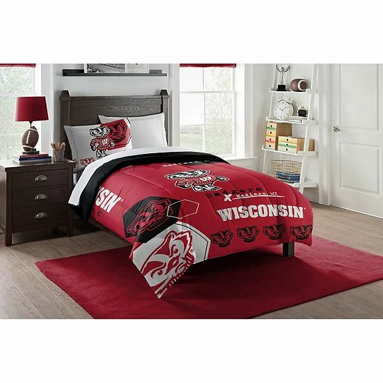 The Northwest Wisconsin Badgers Twin Comforter With Sham
