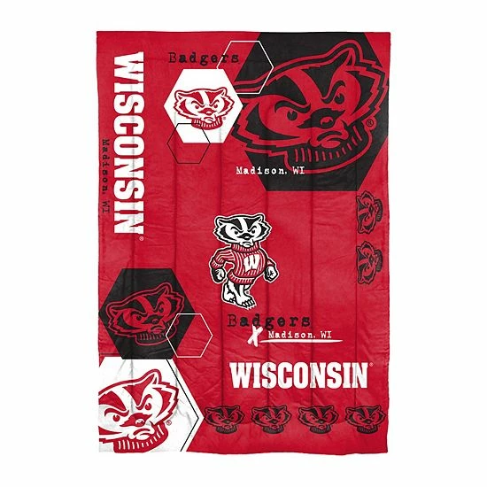 The Northwest Wisconsin Badgers Twin Comforter With Sham - Image 2
