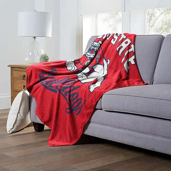 The Northwest Fresno State Bulldogs Alumni Silk-Touch Throw Blanket - Image 4