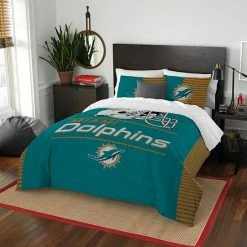 Miami Dolphins Draft Full/Queen Comforter Set By The Northwest