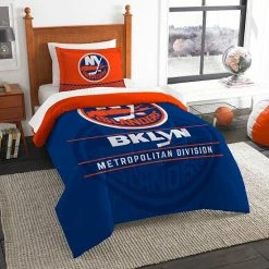 New York Islanders Draft Twin Comforter Set By The Northwest