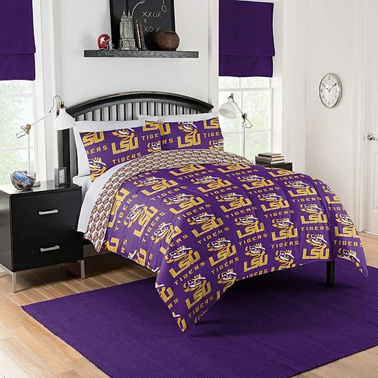 NCAA LSU Tigers Full Bedding Set By The Northwest